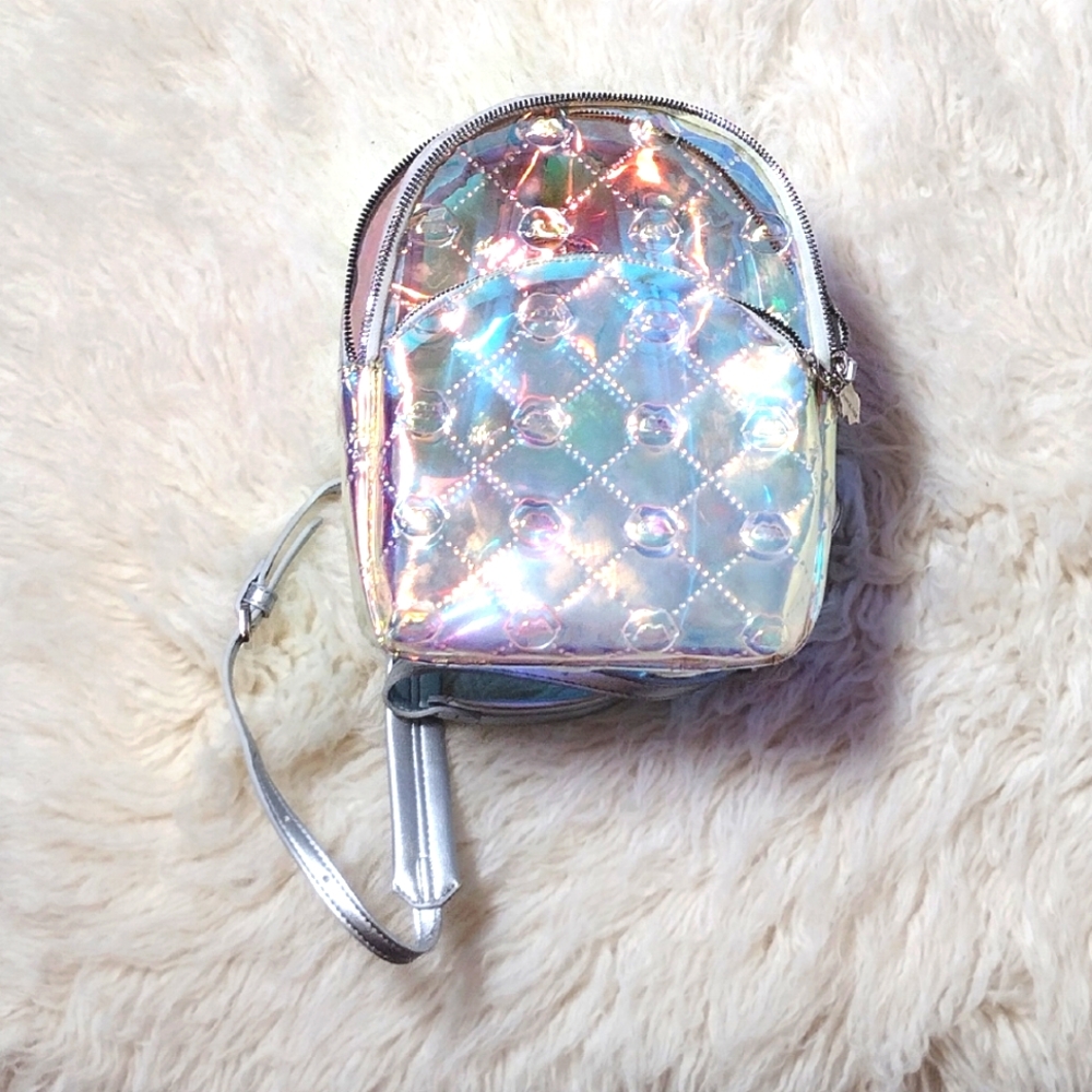 Medium iridescent Betsey Johnson backpack limited edition